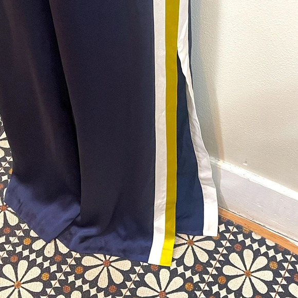 ALEXIS Luisana Side-Stripe Silk Jumpsuit Large - Picture 5 of 12